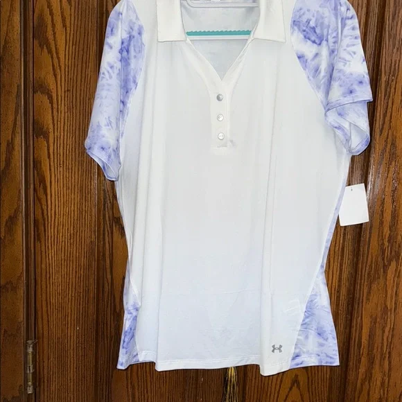 White and Purple Polo Shirt - Picture 2 of 16